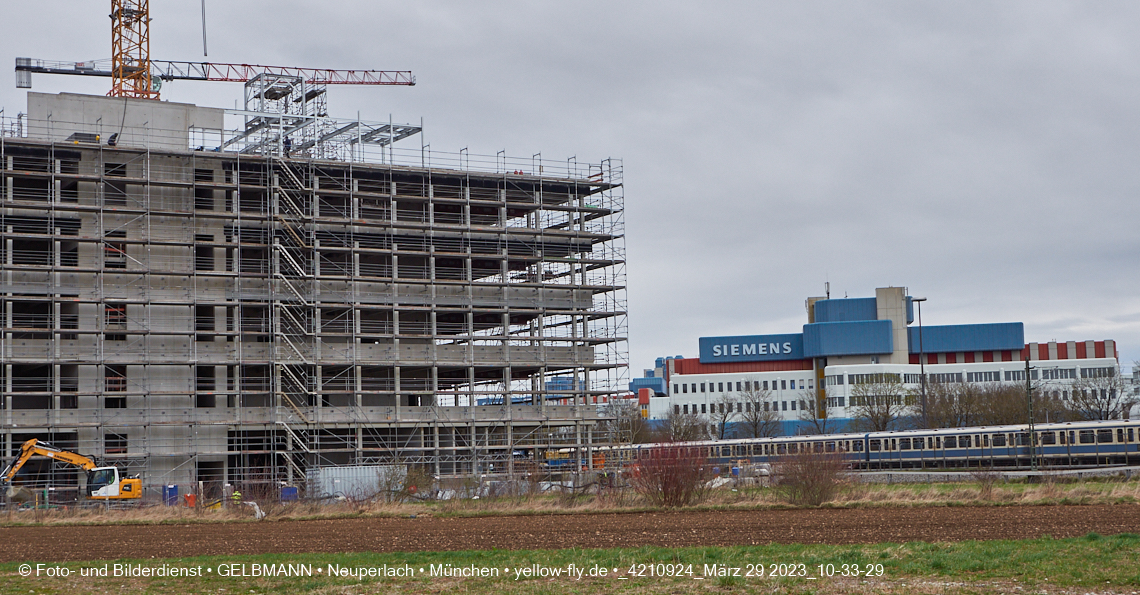 29.03.2023 - Baustelle REVO und Umgebung in Neuperlach
